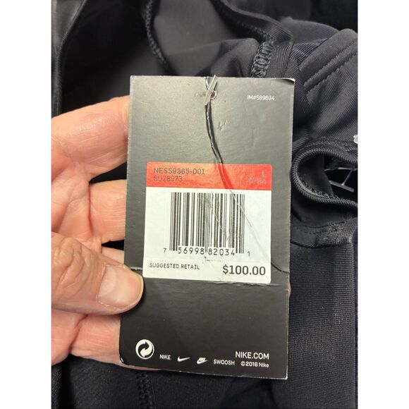 Nike NWT Swim One Piece Sheer Mesh Detailing in Black Size L - Picture 8 of 10